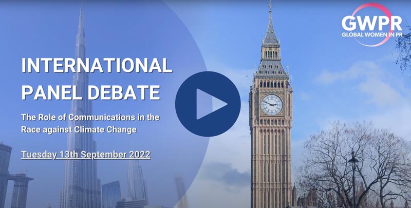 Climate change panel video Home Screen