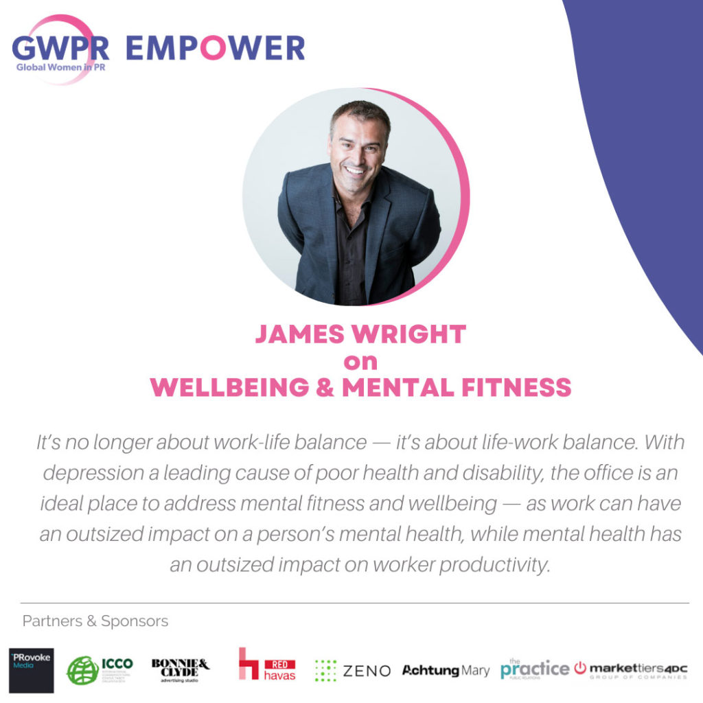 James Wright on wellbeing and mental fitness