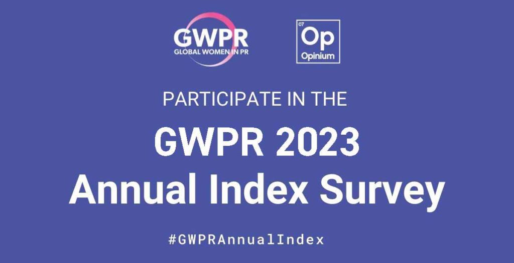 GWPR Annual Index 2023 survey invitation